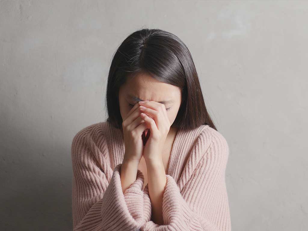 depressed lady