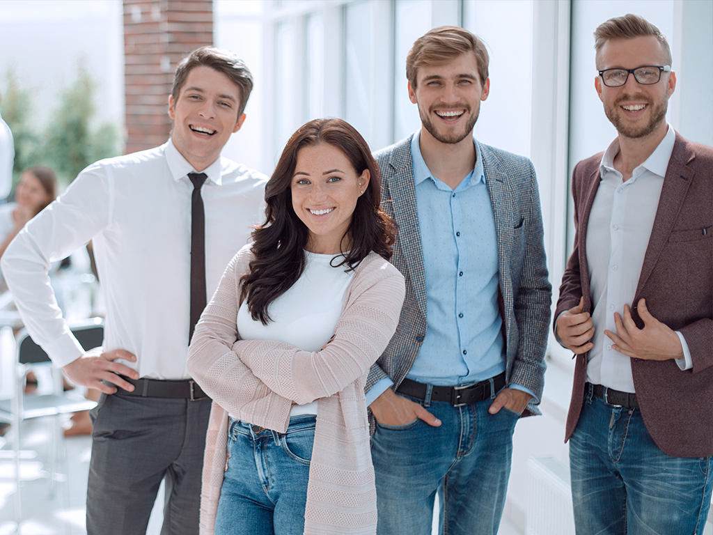happy colleagues