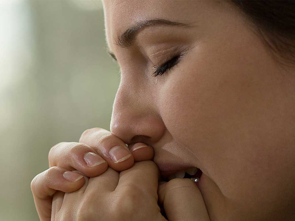 stressed woman