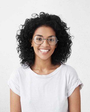 therapist with glasses